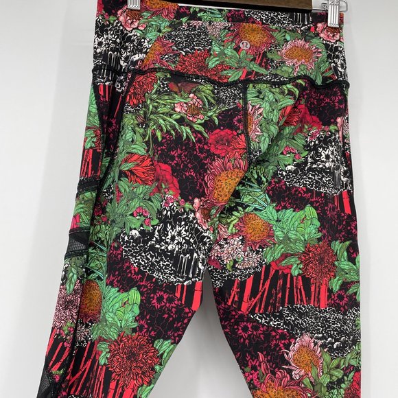 Lululemon Wunder Under High Rise Zen Garden Multi Sz8 - Picture 11 of 15